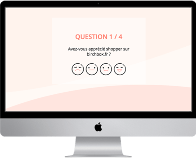 Mac Questionnaire satisfaction Post Achat Birchbox 