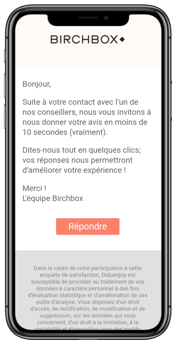 iPhone X Birchbox Email